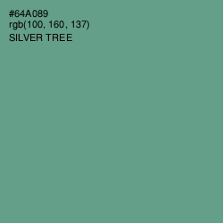 #64A089 - Silver Tree Color Image